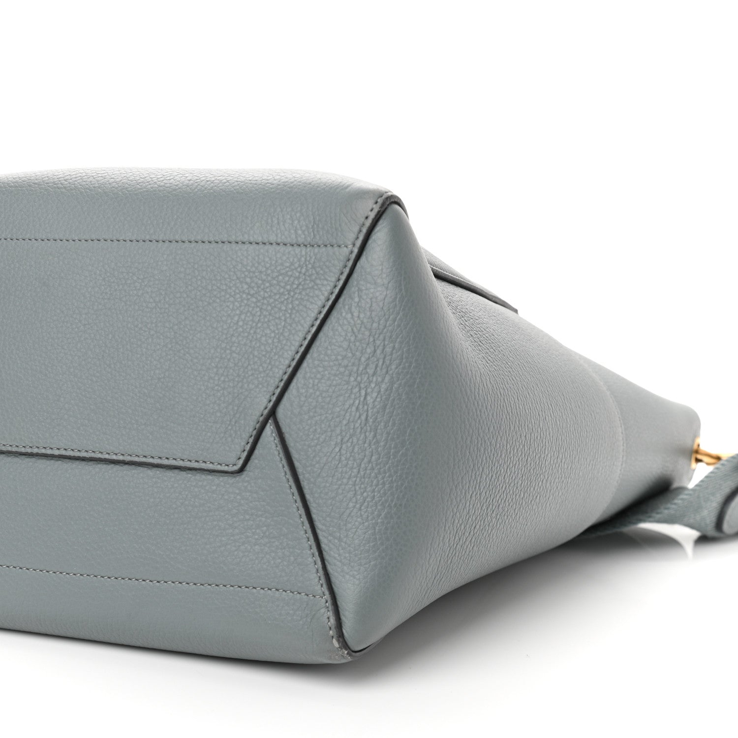 Celine Soft Grained Calfskin Sangle Bucket Bag Storm 9 of 9