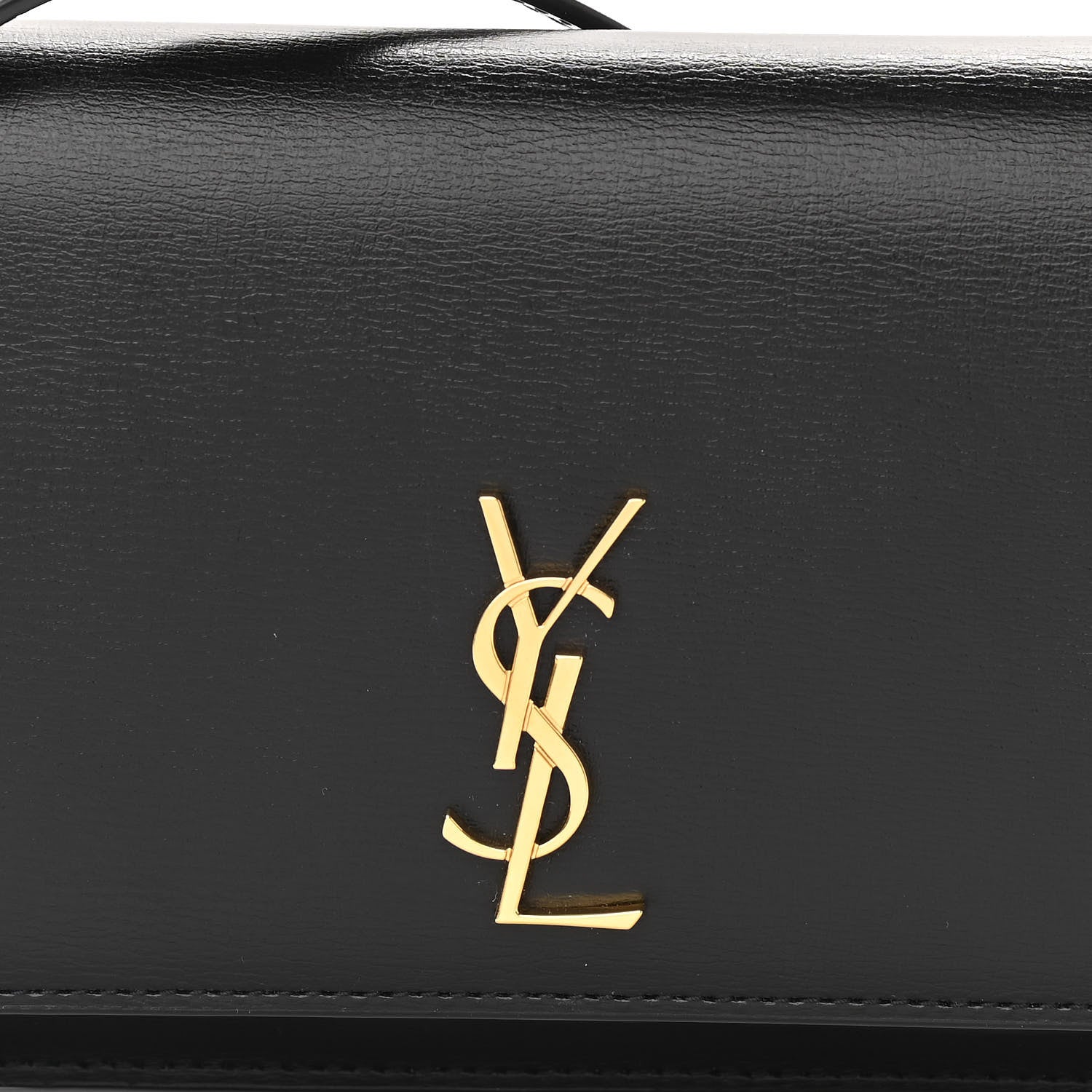Saint Laurent Smooth Calfskin Monogram Phone Holder Crossbody Black 7 of 9
