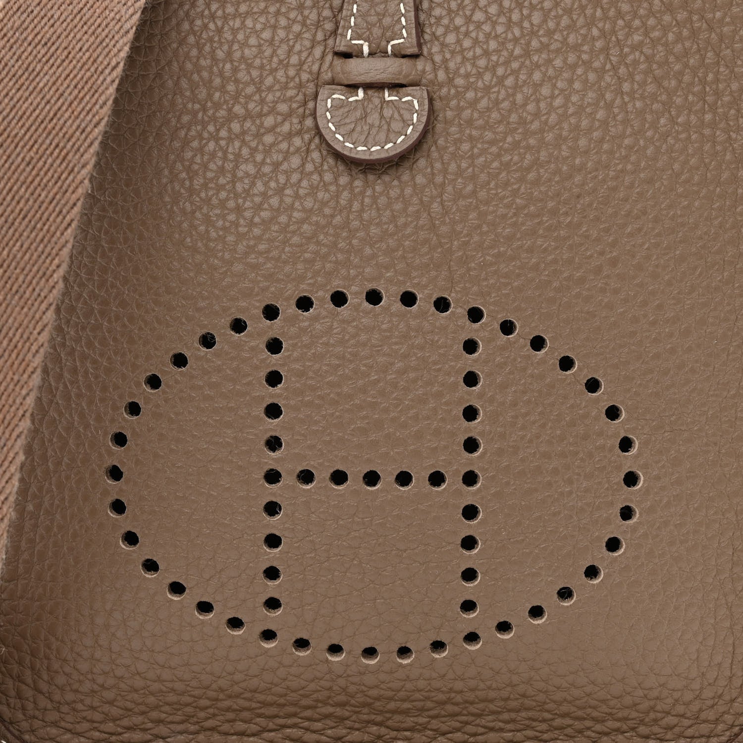 Hermes Taurillon Clemence Evelyne TPM Etoupe 8 of 11