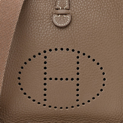 Hermes Taurillon Clemence Evelyne TPM Etoupe 8 of 11