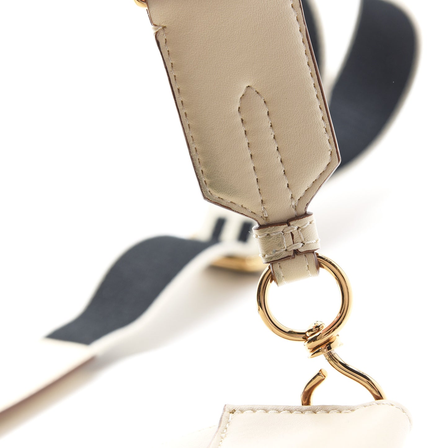 Eco Alter Nappa Perforated Logo Mini Crossbody White