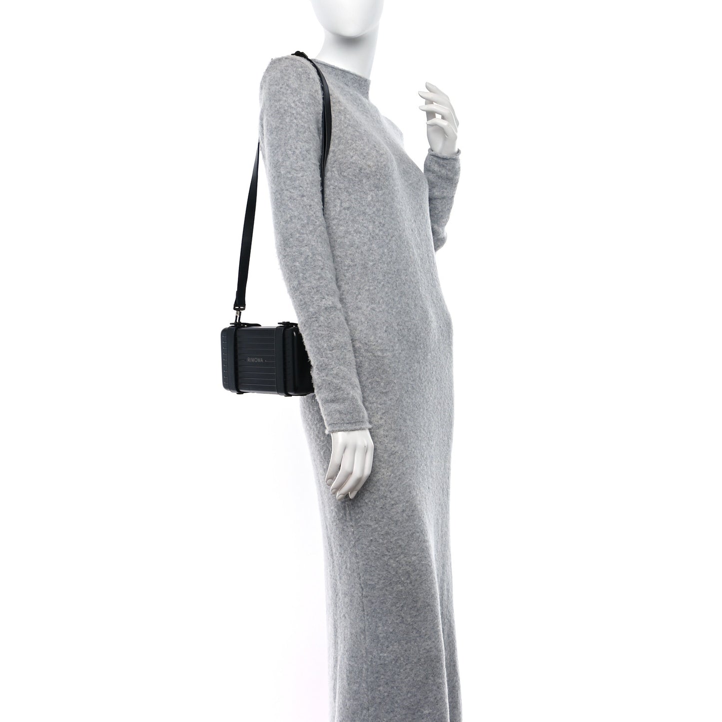 Matte Polycarbonate Personal Cross-Body Bag Black