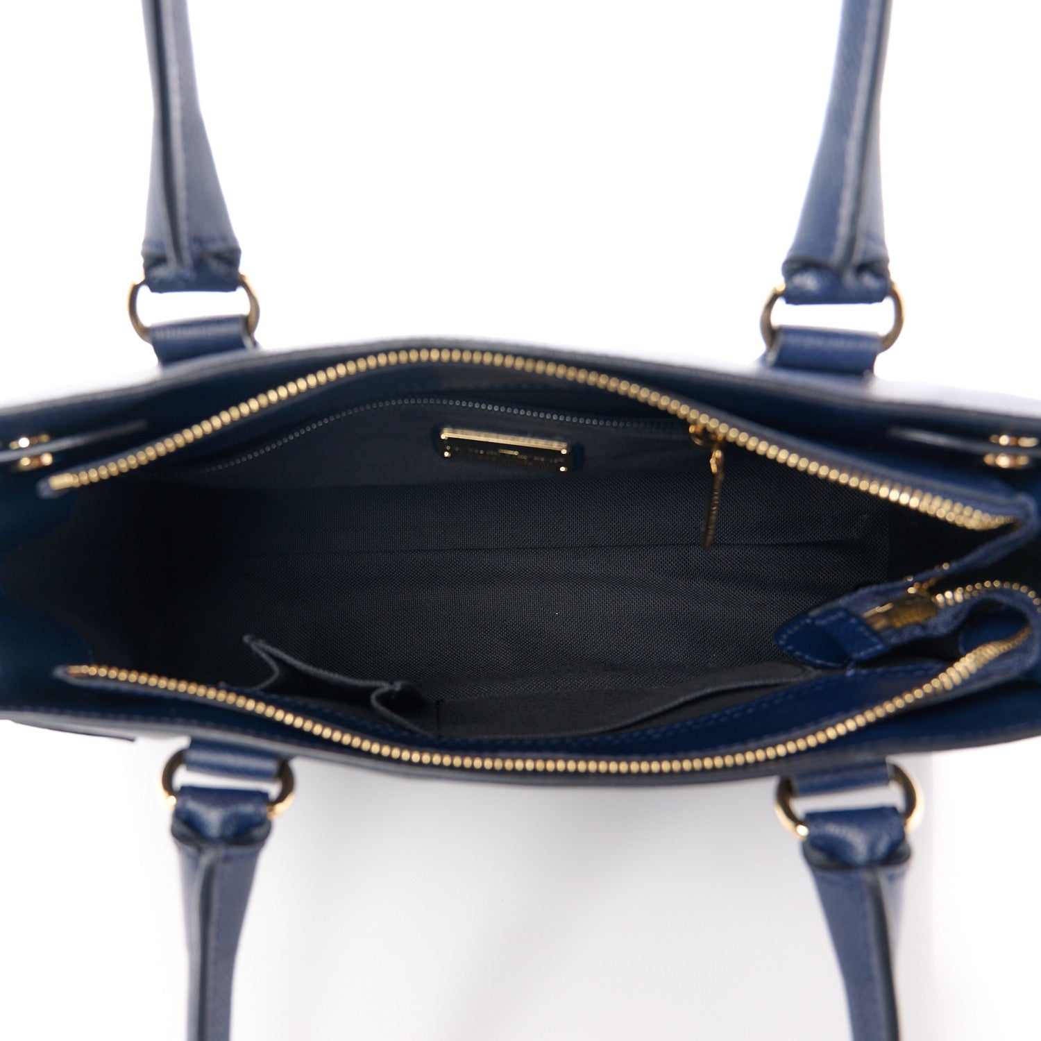 Salvatore Ferragamo Calfskin Briana Tote Navy 5 of 11