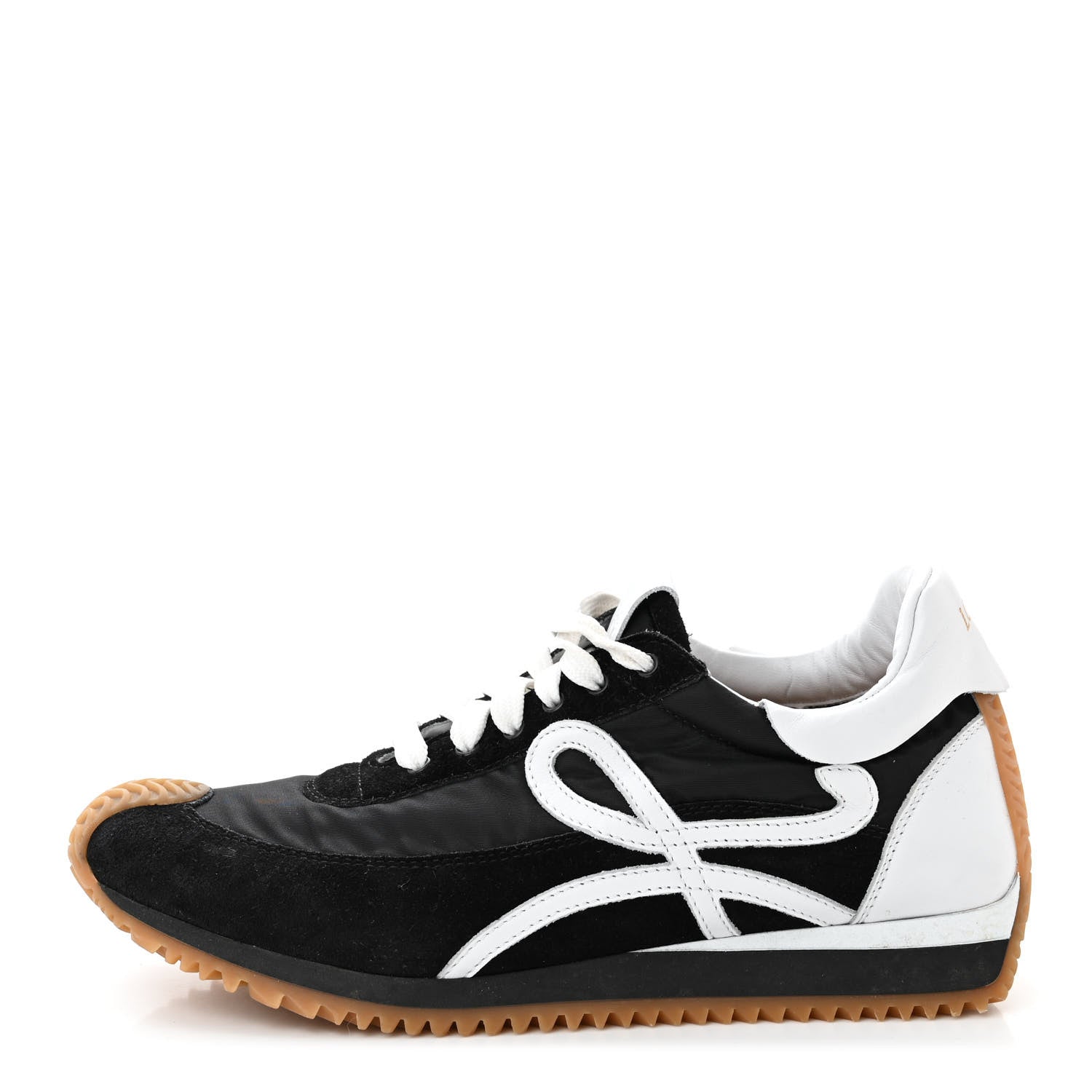 Loewe Nylon Suede Flow Runners Sneakers 40 Black 1 of 12