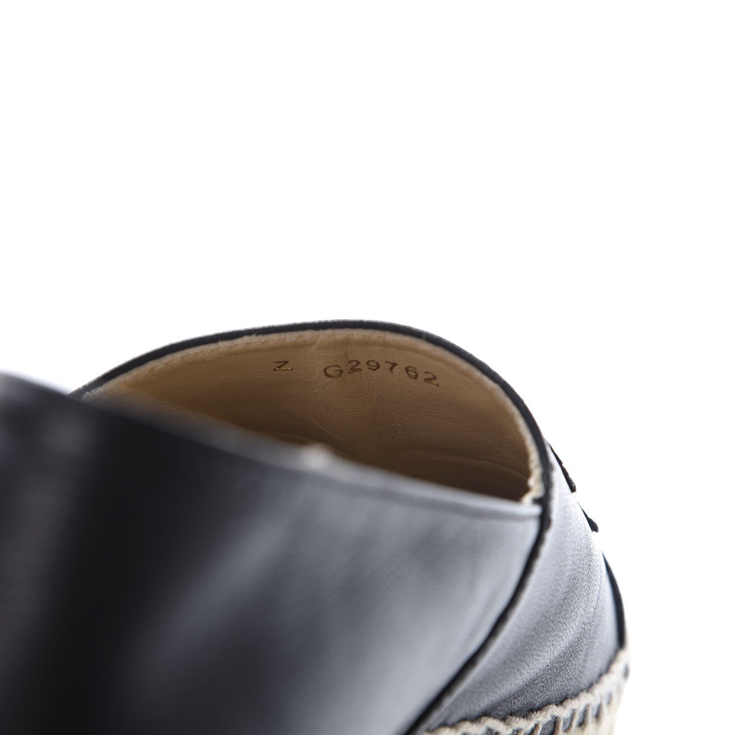 Chanel Lambskin CC Espadrilles 36 Black 11 of 11