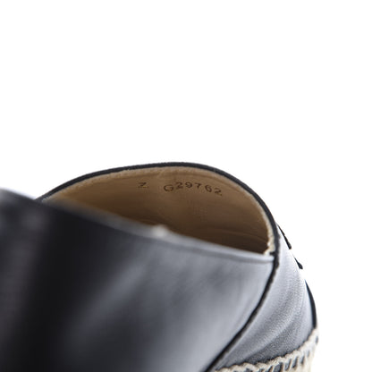 Chanel Lambskin CC Espadrilles 36 Black 11 of 11