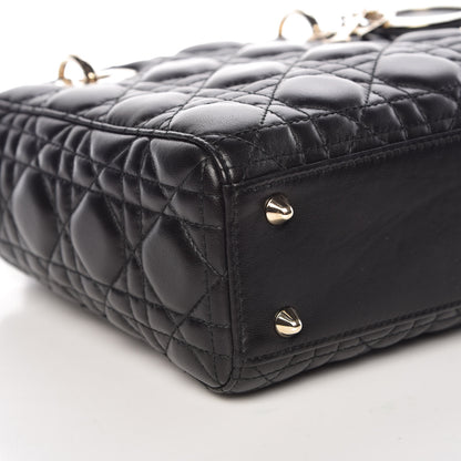 Christian Dior Lambskin Cannage Small Lucky Badges My Lady Dior Black 11 of 13