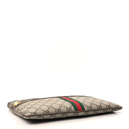 Gucci GG Supreme Monogram Large Ophidia Pouch Clutch Brown 4 of 7