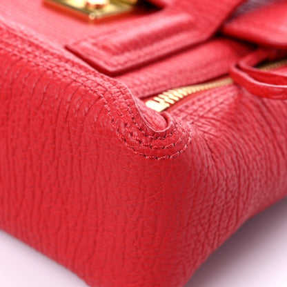 3.1 Phillip Lim Textured Calfskin Medium Pashli Satchel Red 7 of 9