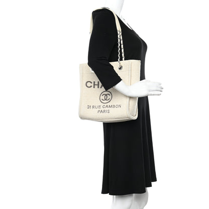 Chanel Mixed Fibers Small Deauville Tote Ecru 2 of 11