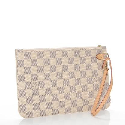 Louis Vuitton Damier Azur Neverfull MM GM Pochette 3 of 7
