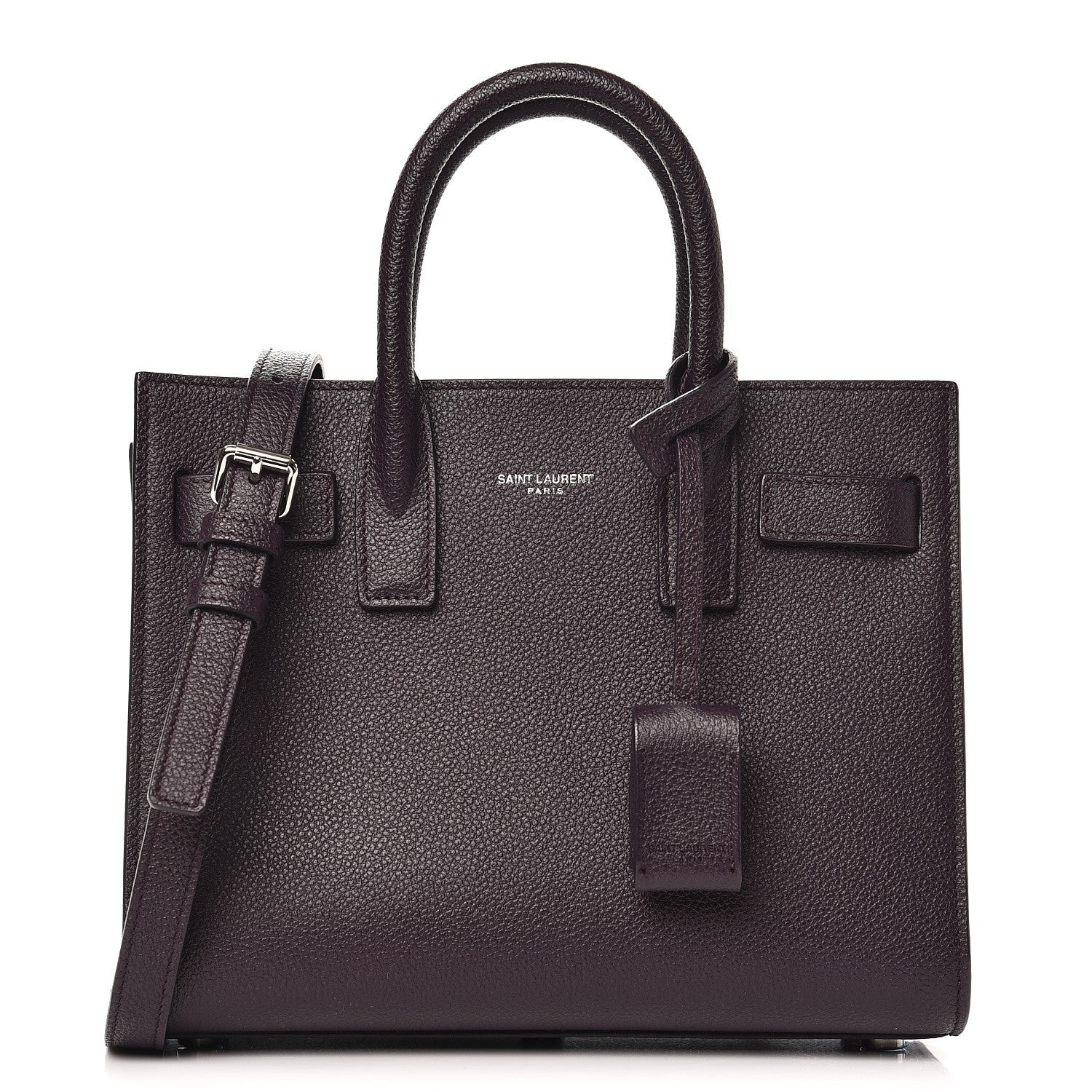 Saint Laurent Grained Calfskin Nano Sac De Jour Armaranto 1 of 8