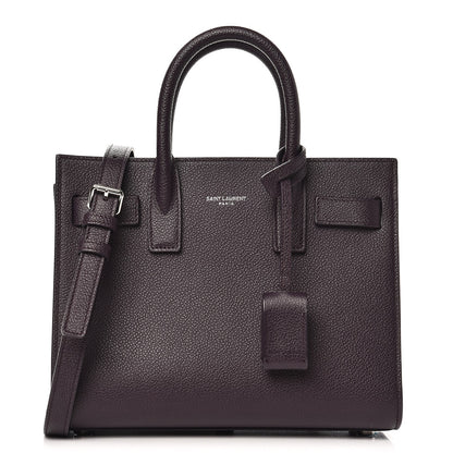 Saint Laurent Grained Calfskin Nano Sac De Jour Armaranto 1 of 8