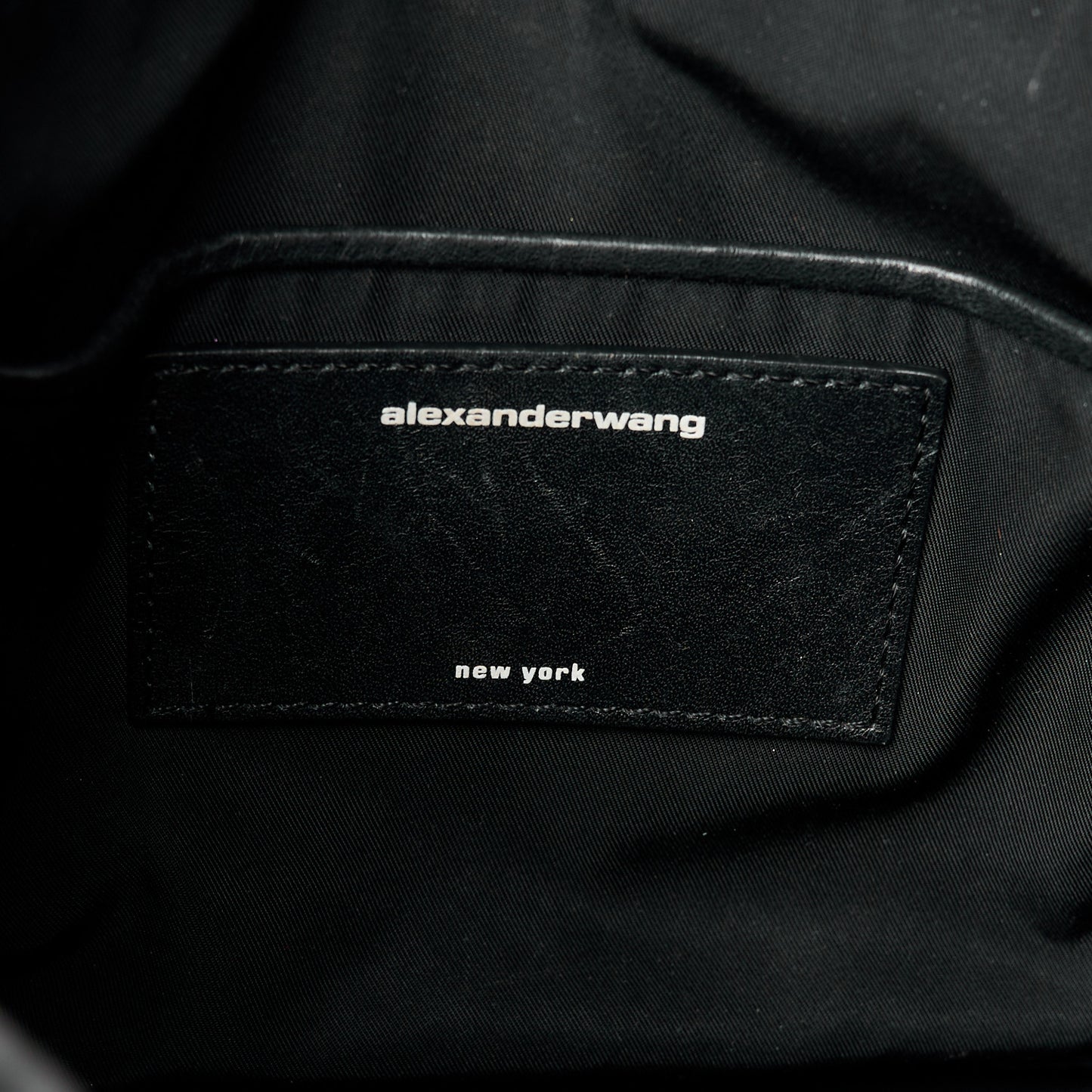 Lambskin Nylon Small Ryan Bag Black
