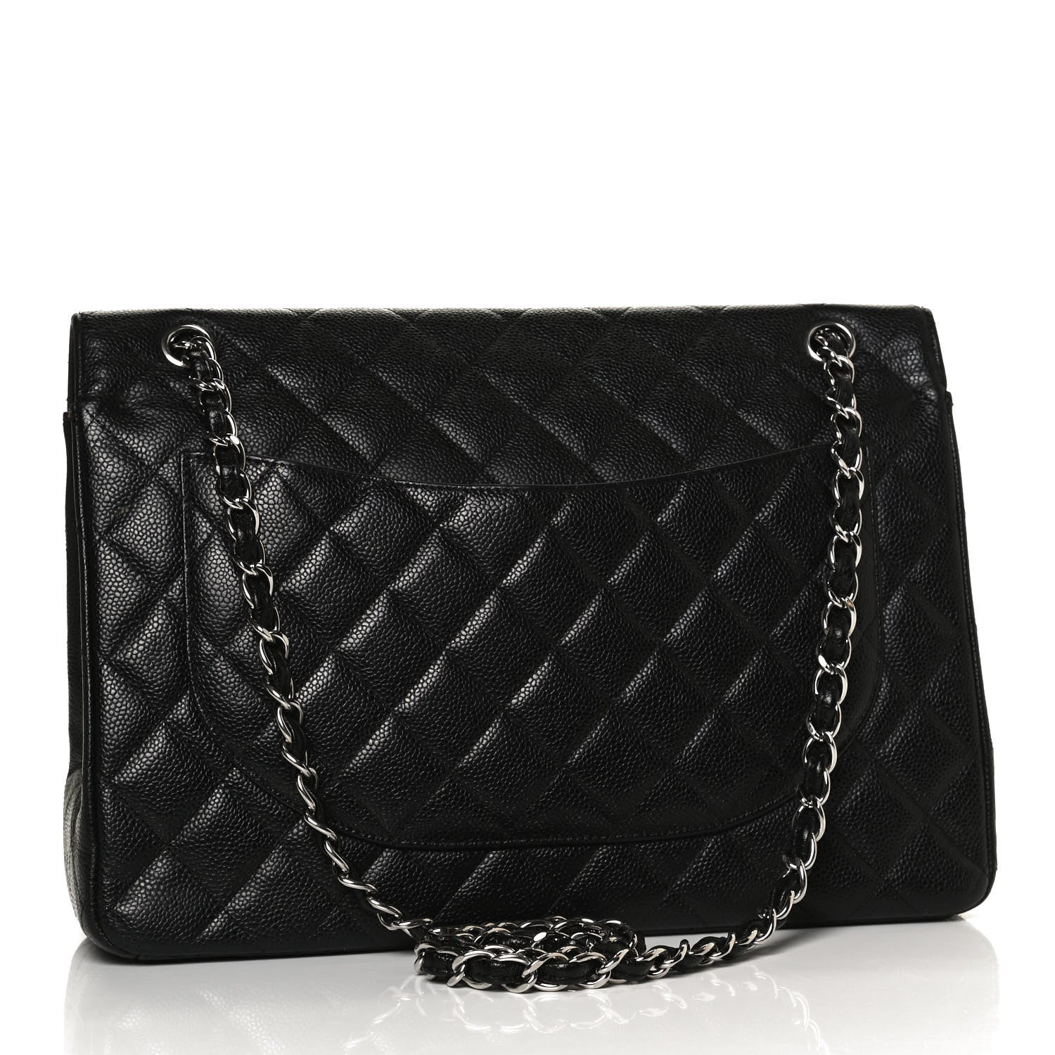 Chanel Caviar Quilted Maxi Double Flap Black 2 of 10