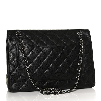Chanel Caviar Quilted Maxi Double Flap Black 2 of 10
