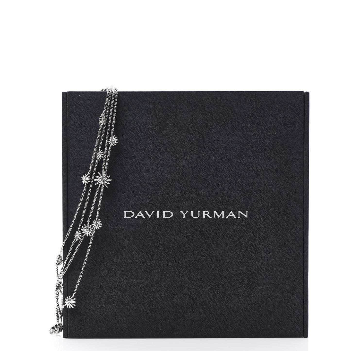 Sterling Silver Diamond Multi Strand Starburst Station Necklace