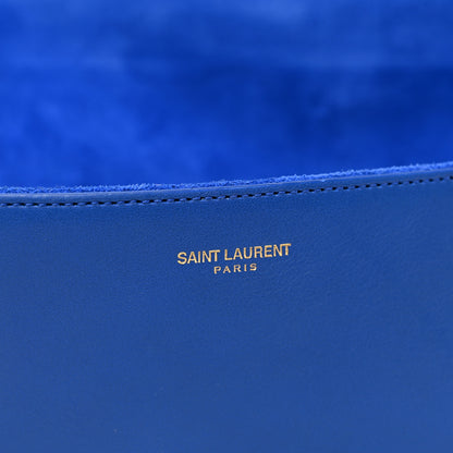 Saint Laurent Calfskin Classic Y Ligne Clutch Royal Blue 7 of 7