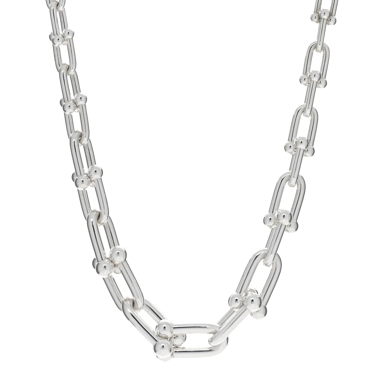 Sterling Silver HardWear Graduated Link Necklace