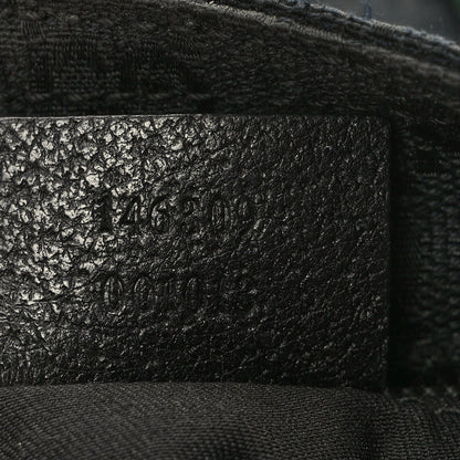 Gucci Monogram Web Small Flat Messenger Bag Black 7 of 9