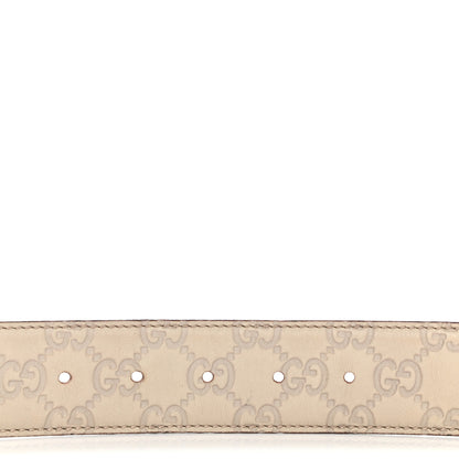 Gucci Guccissima Interlocking G 40mm Belt 80 32 Off White 5 of 6