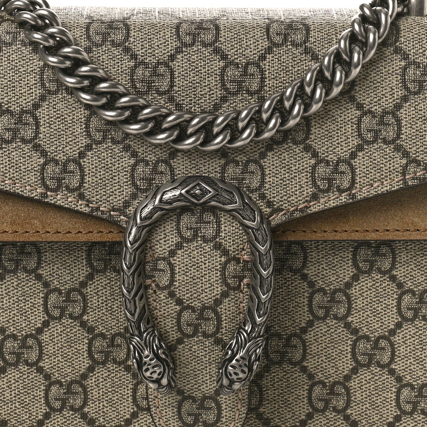 GG Supreme Monogram Mini Dionysus Shoulder Bag Taupe