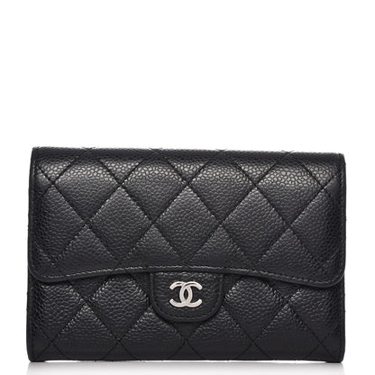 Chanel Caviar Quilted Small Flap Wallet Black 1 of 8
