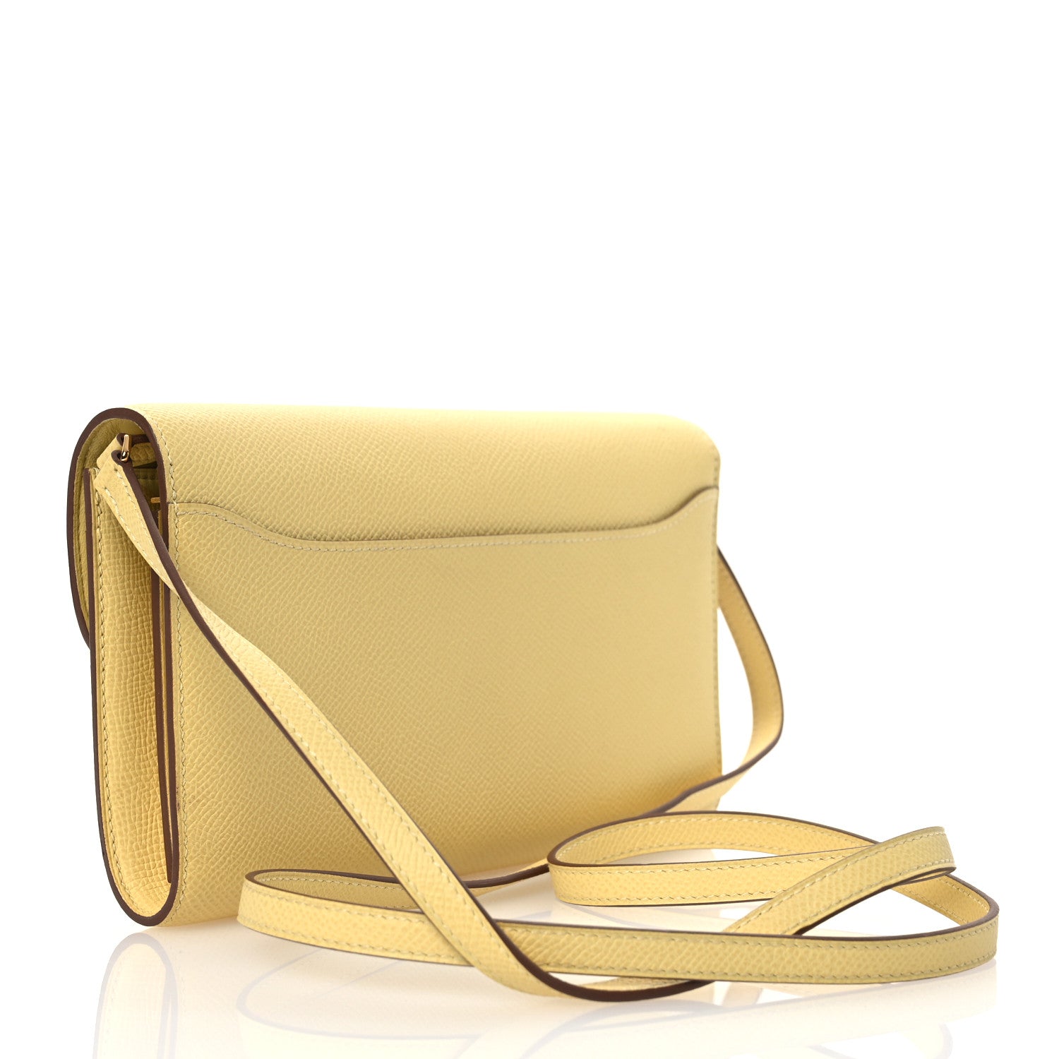 Hermes Epsom Constance Long Wallet To Go Wallet Jaune Poussin 2 of 18