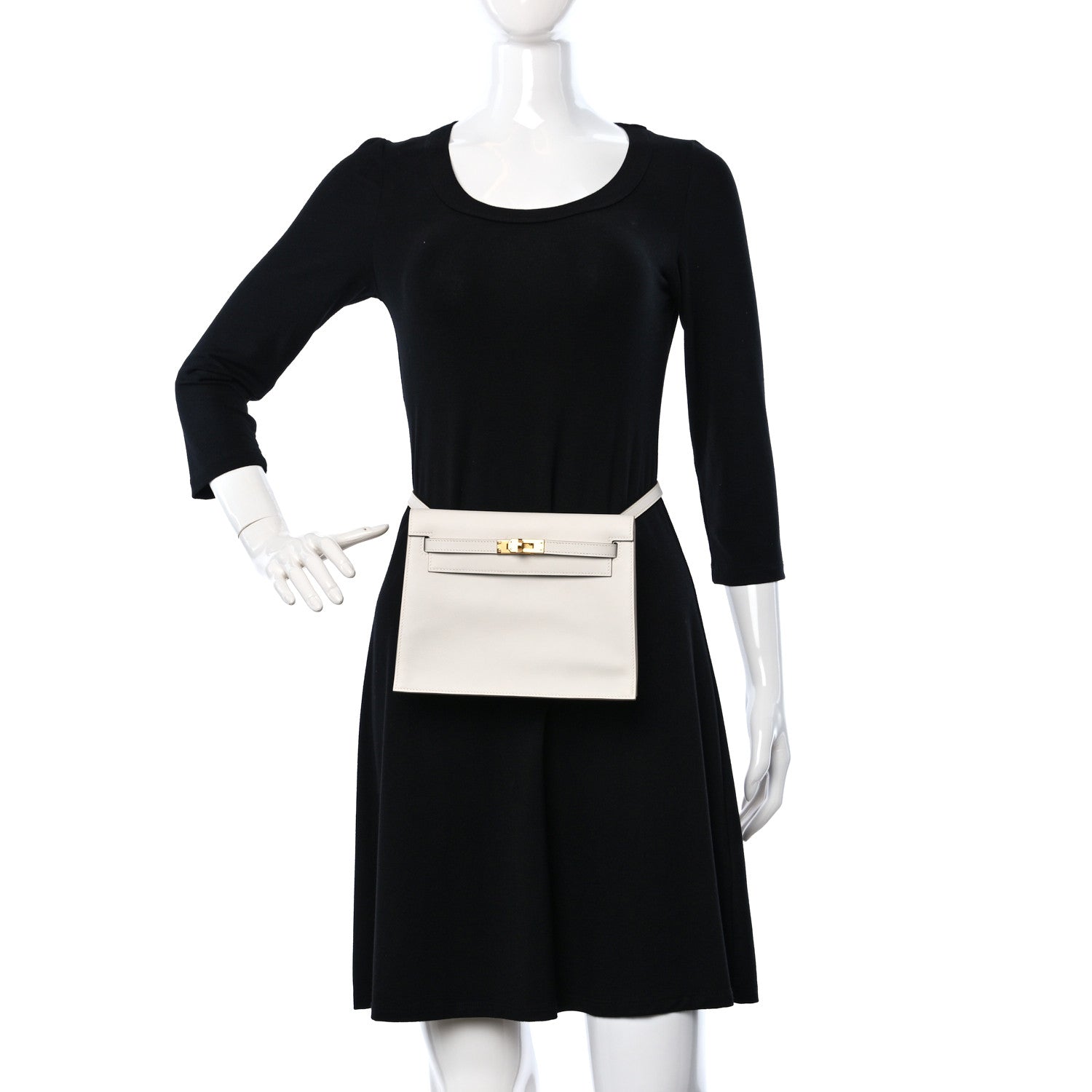 Hermes Swift Kelly Danse II Belt Bag Gris Pale 2 of 8