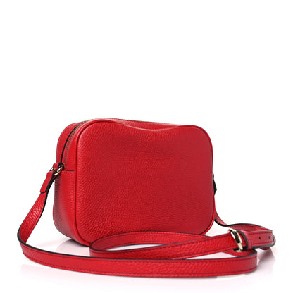 Gucci Pebbled Calfskin Small Soho Disco Bag Tabasco Red 3 of 9