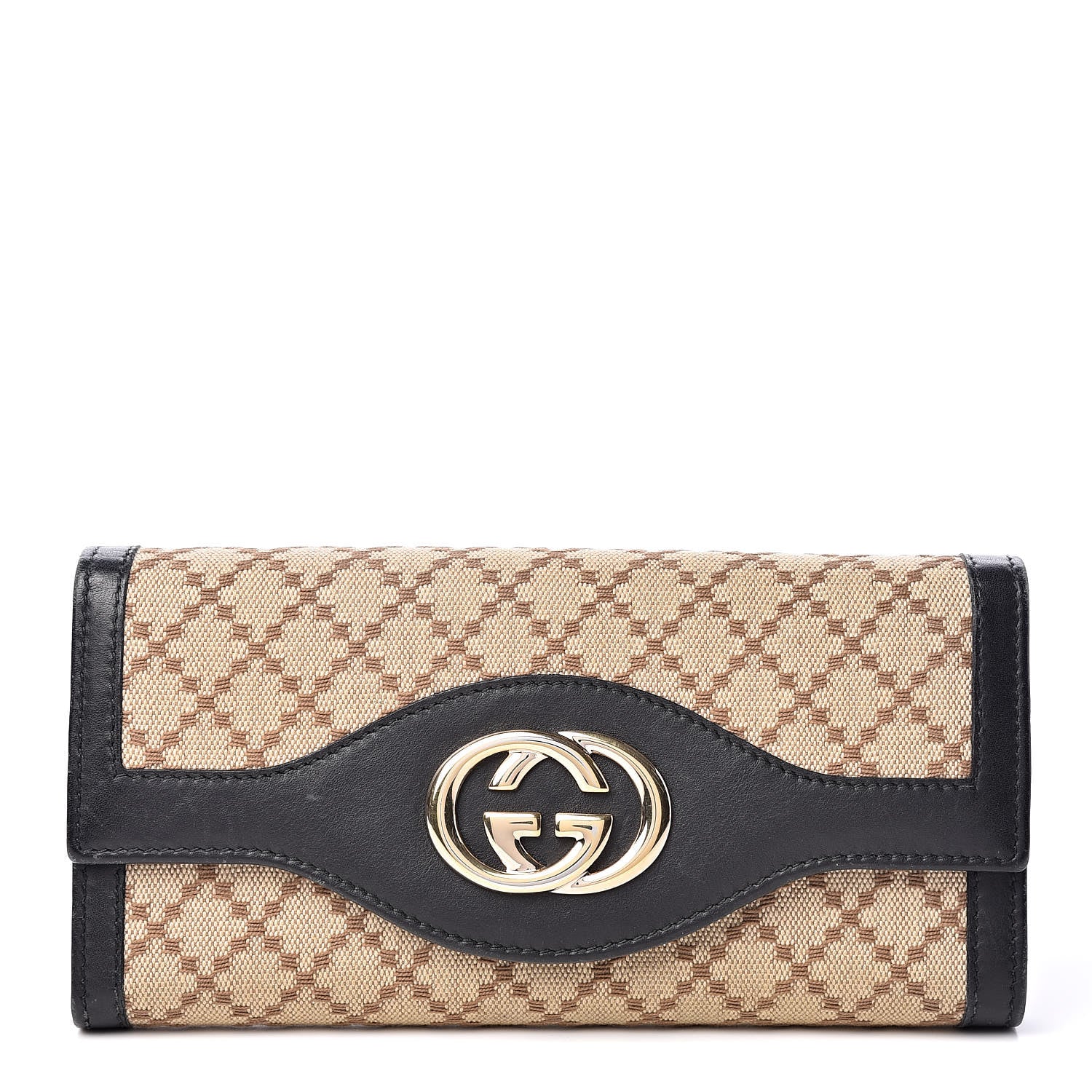 Gucci Diamante Interlocking G Continental Wallet Brown 1 of 11