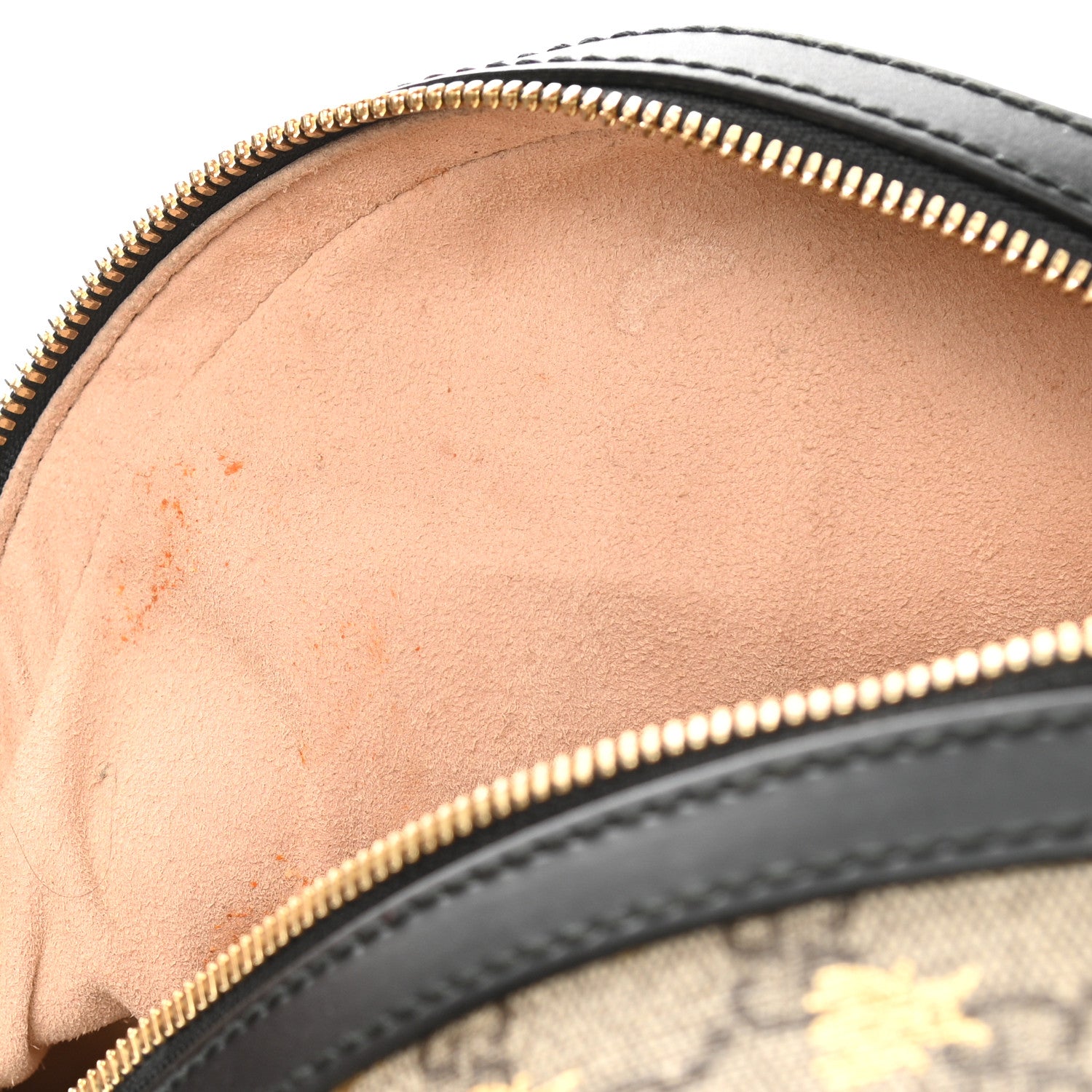 Gucci GG Supreme Monogram Bees Print Small Day Backpack Beige Oro Black 12 of 13