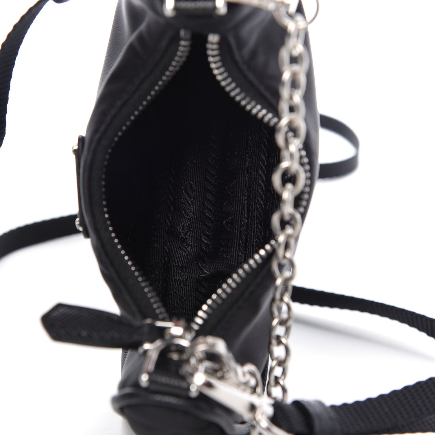 Prada Tessuto Nylon Mini Re-Edition 2000 Shoulder Bag Black 5 of 7
