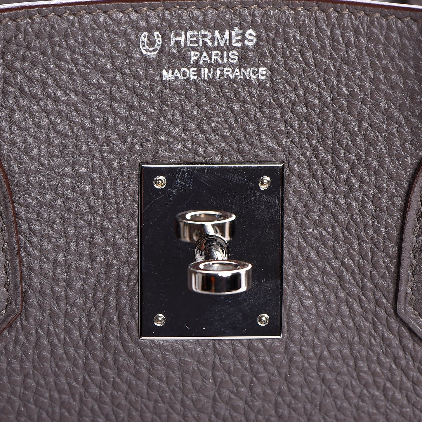 Togo Horeshoe Birkin 35 Etain Gris Perle