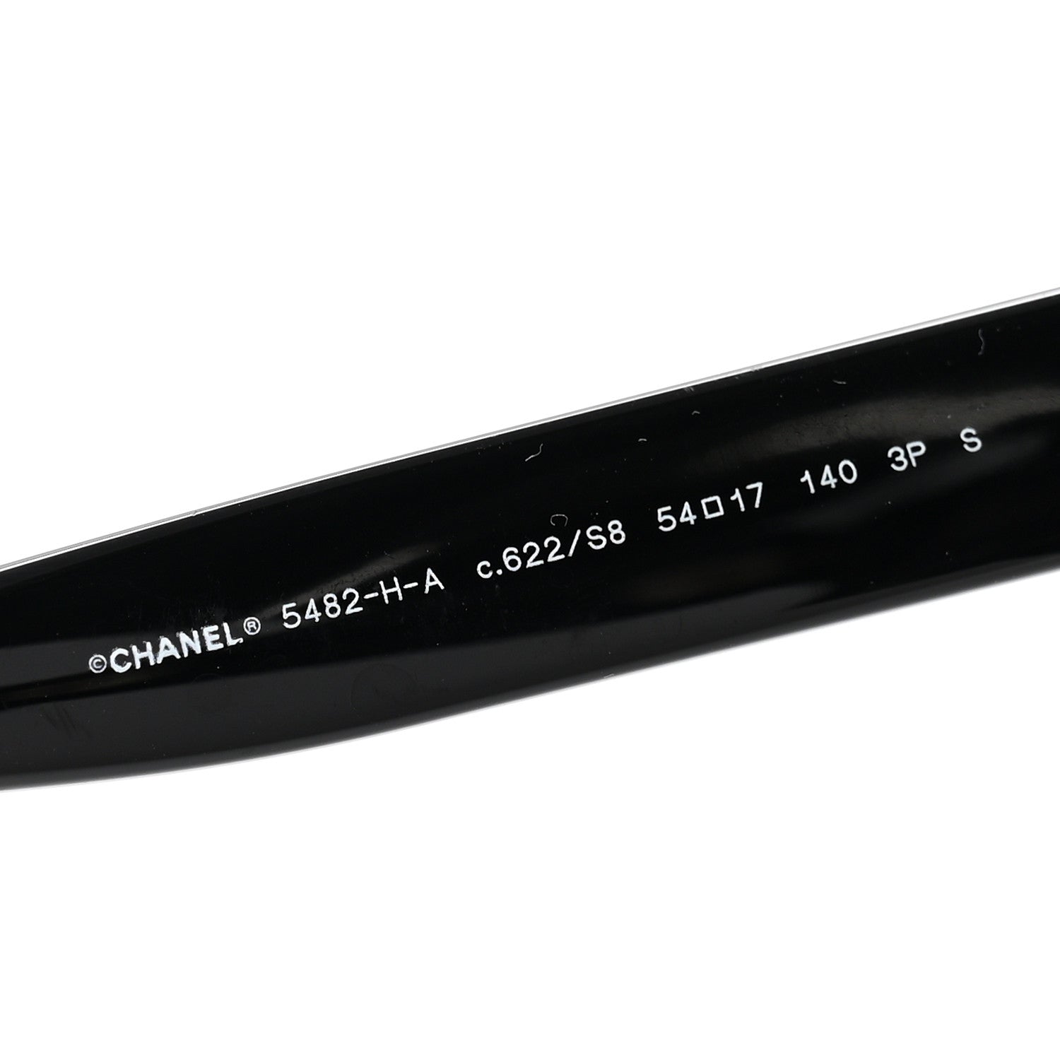 Chanel Acetate Polarized Pearl CC Square Sunglasses 5482-H-A Black 5 of 8