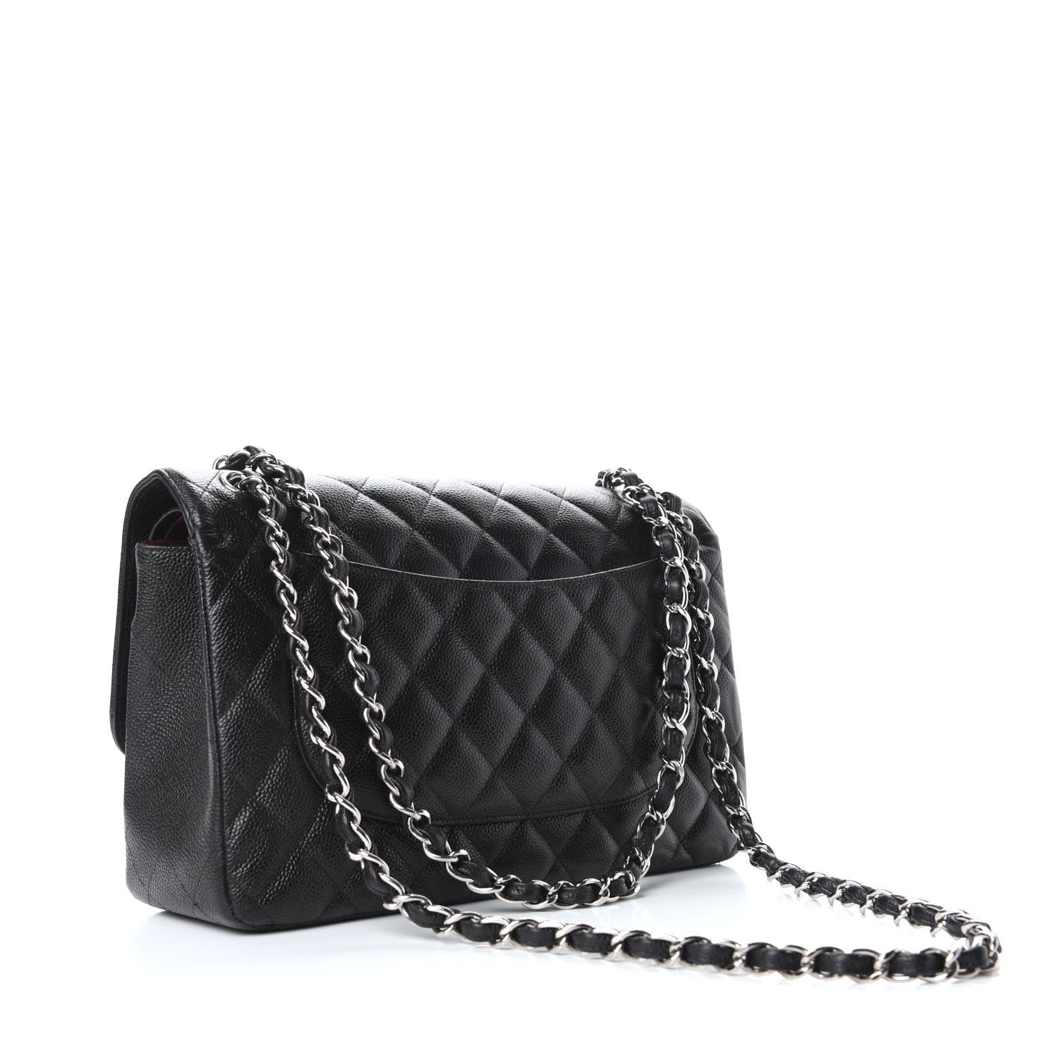 Chanel Caviar Quilted Jumbo Double Flap Black 3 of 9