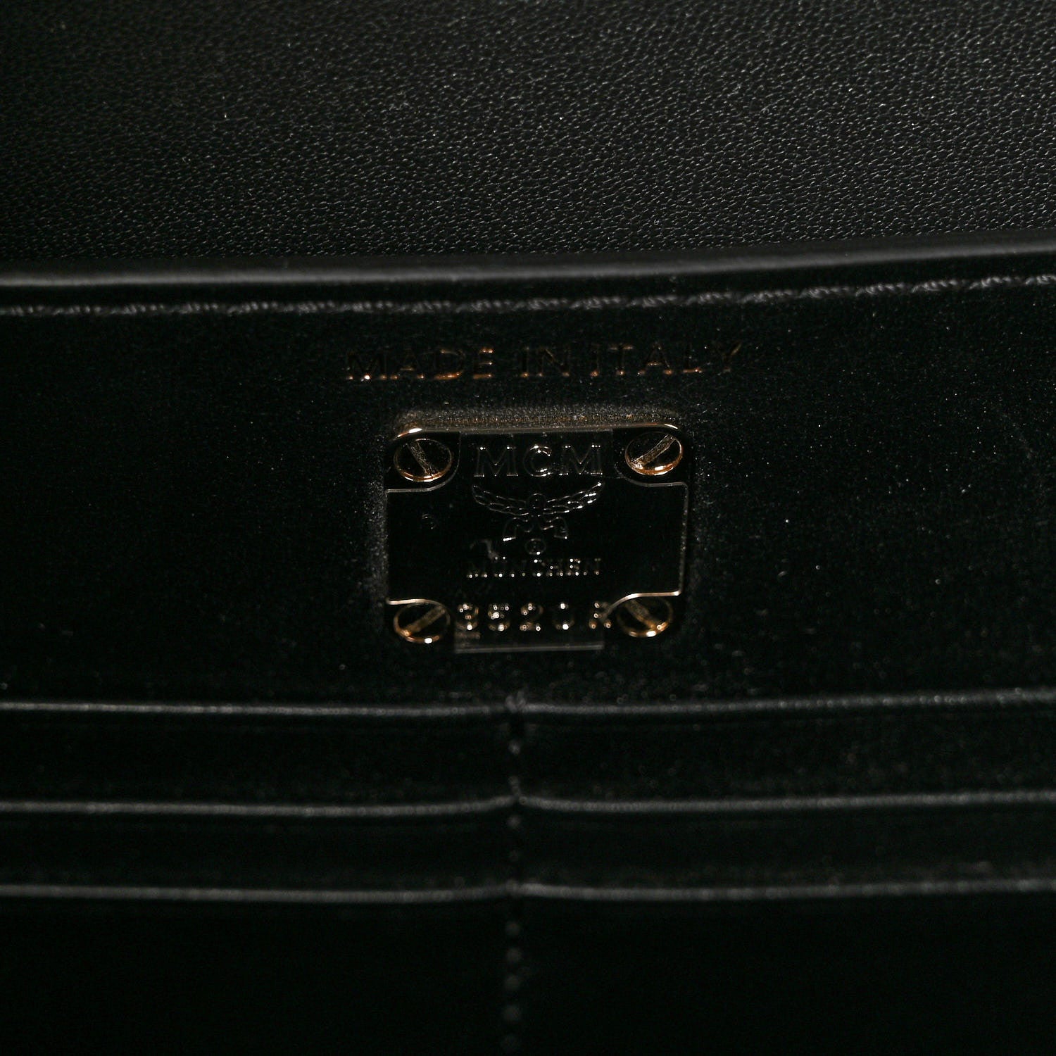 MCM Calfskin Lux Studded Milano Tote Black 9 of 14