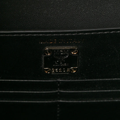 MCM Calfskin Lux Studded Milano Tote Black 9 of 14