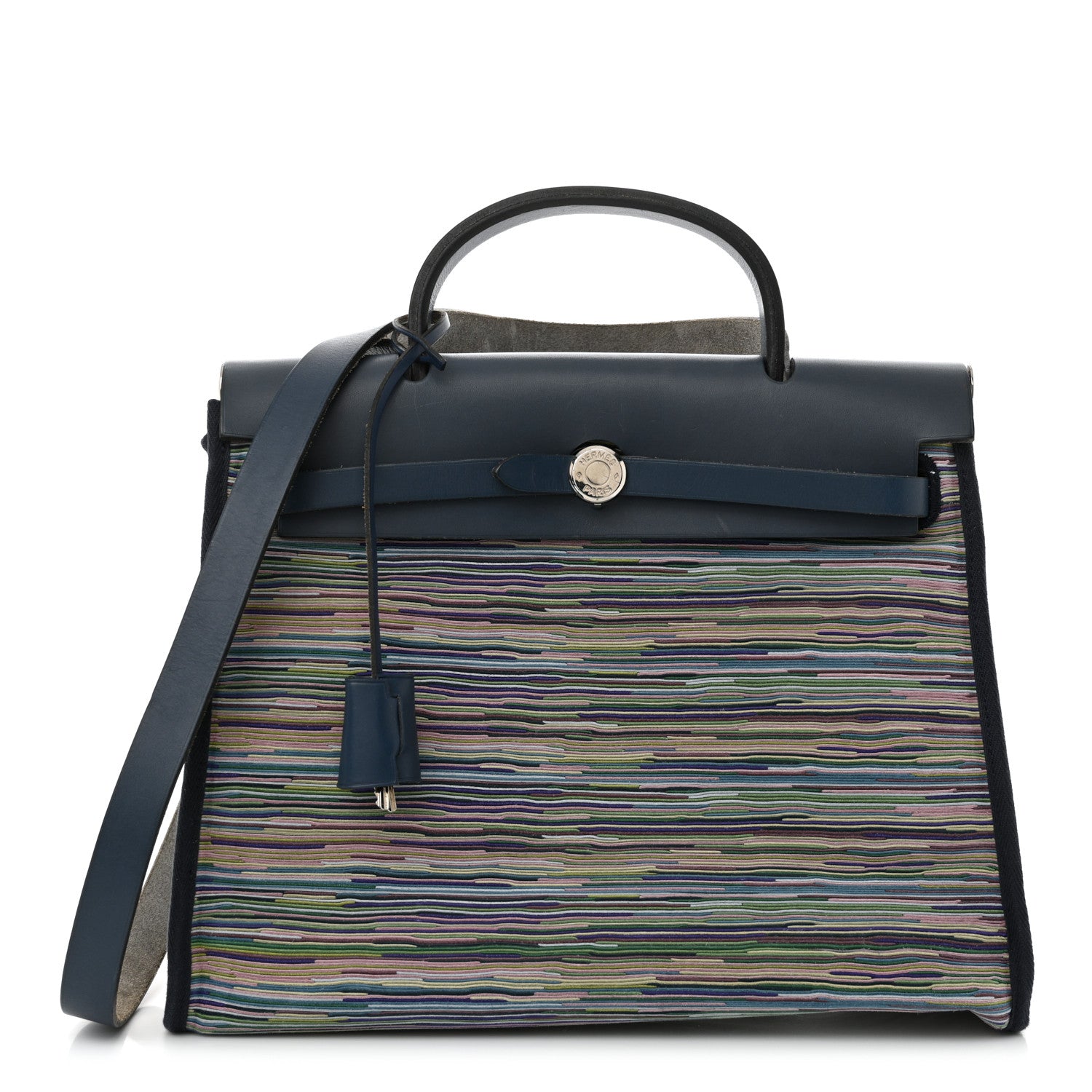 Hermes Barenia Vibrato Herbag 30 PM Indigo 1 of 13