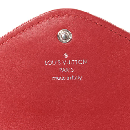 Louis Vuitton Calfskin New Wave Long Wallet Rouge 8 of 9