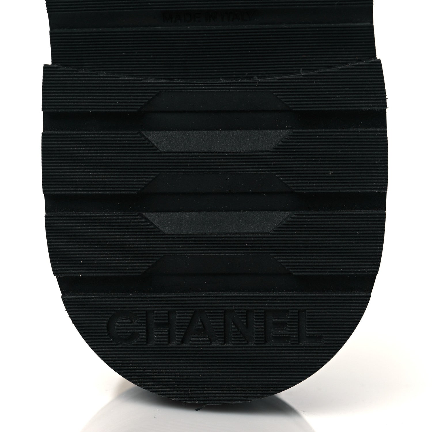 Chanel Shiny Goatskin Calfskin Quilted Lace Up Combat Boots 37 Ivory Black 6 of 9