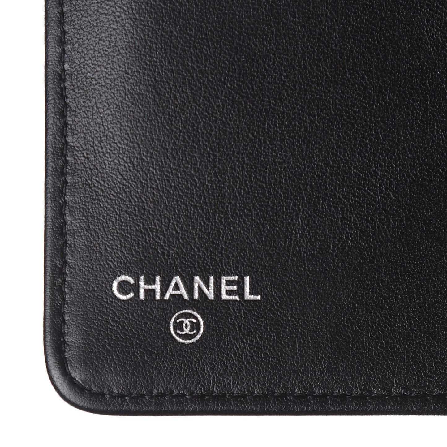 Caviar Quilted Boy Yen Wallet Black