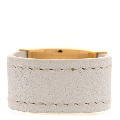 Hermes Epsom Collier De Chien CDC Ring L White 3 of 5