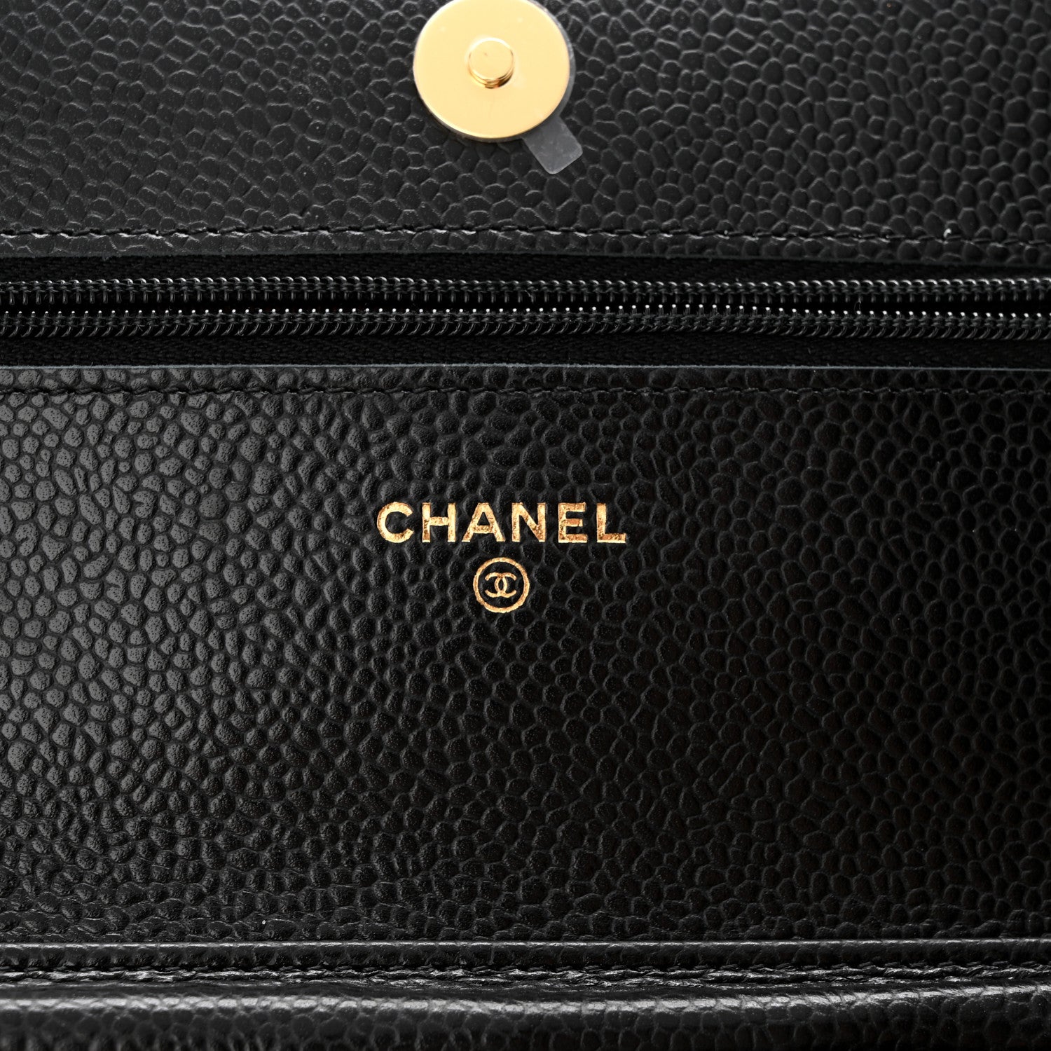 Chanel Caviar Quilted Wallet on Chain WOC Black 6 of 12