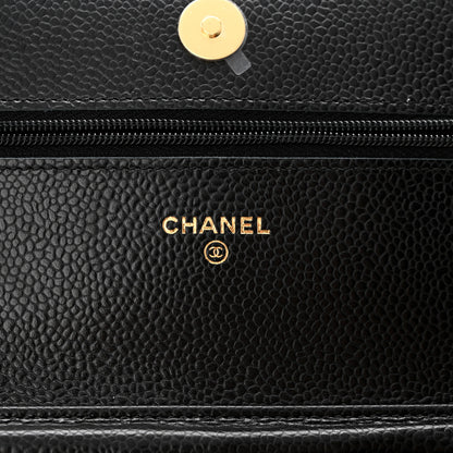 Chanel Caviar Quilted Wallet on Chain WOC Black 6 of 12