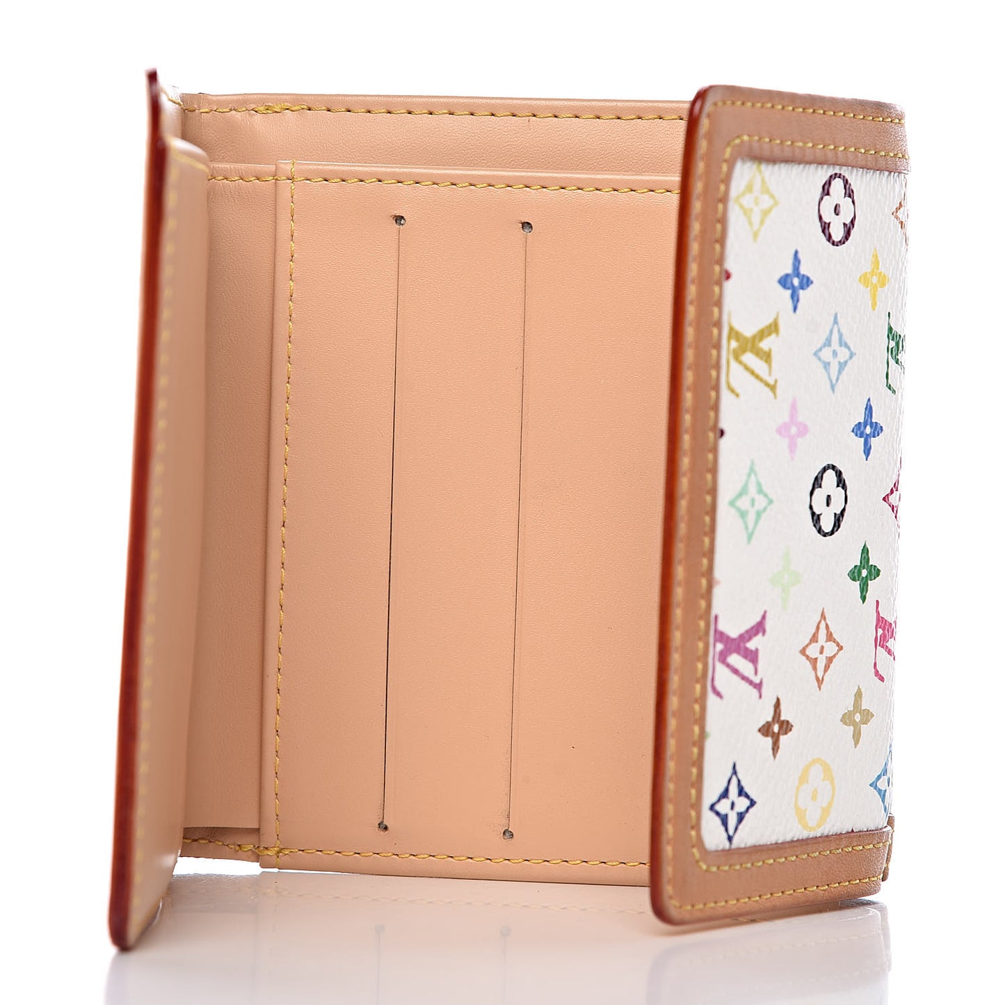 Monogram Multicolor Porte-Monnaie Billets Wallet White