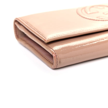 Gucci Patent Soho Continental Wallet Dark Cipria 8 of 11