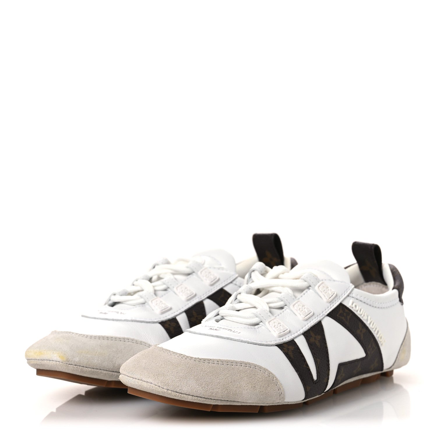 Louis Vuitton Monogram Calfskin Womens LV Sneakerina 37 White 4 of 12