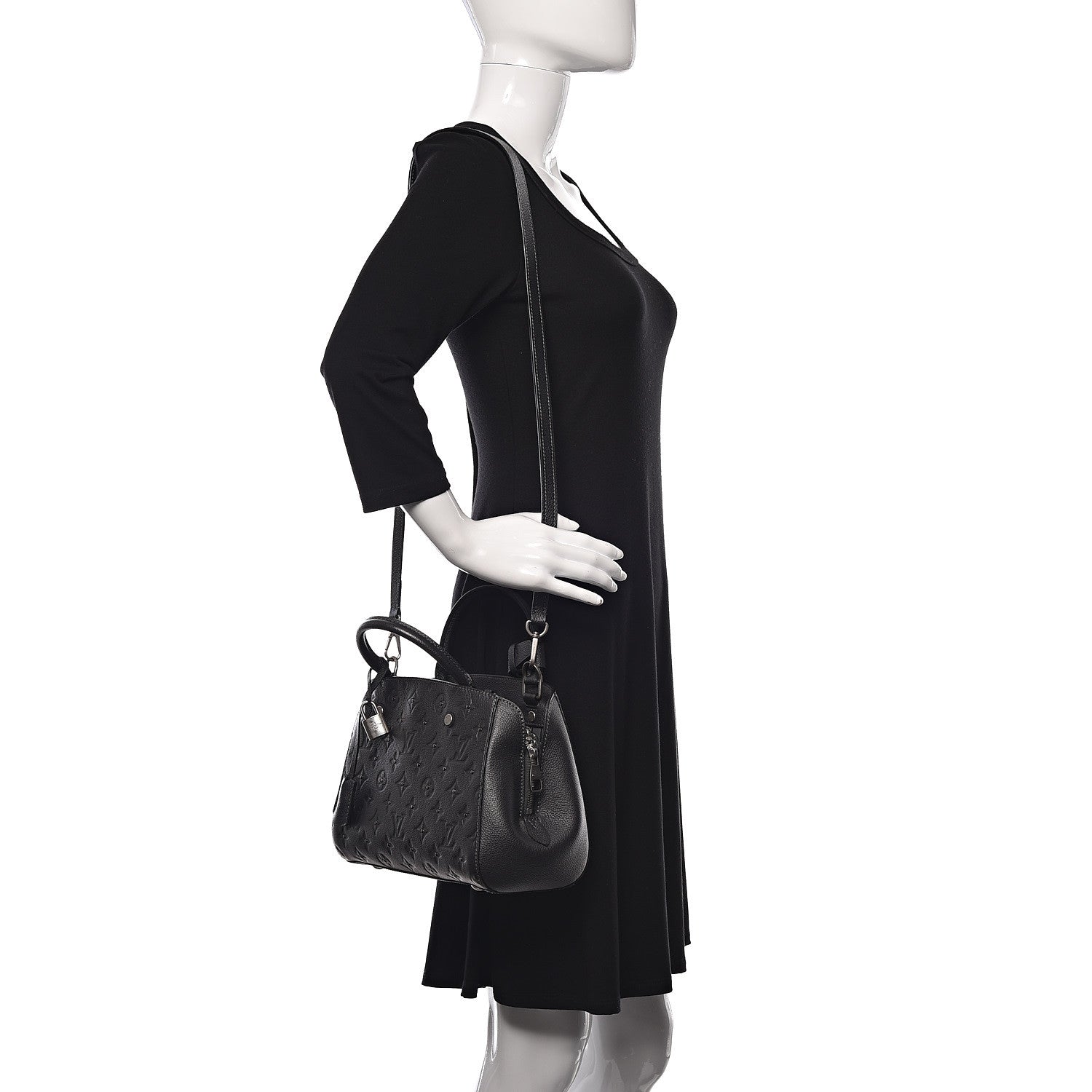 Louis Vuitton Empreinte Studded Montaigne BB Platine 2 of 14