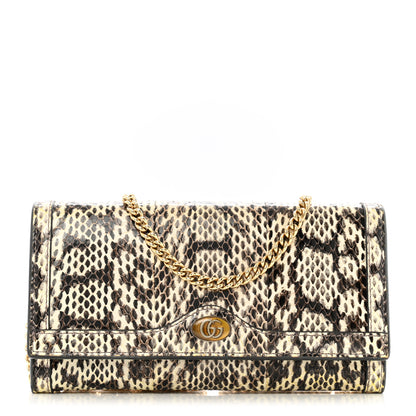 Gucci Snakeskin GG Ophidia Wallet On Chain Roccia 1 of 14